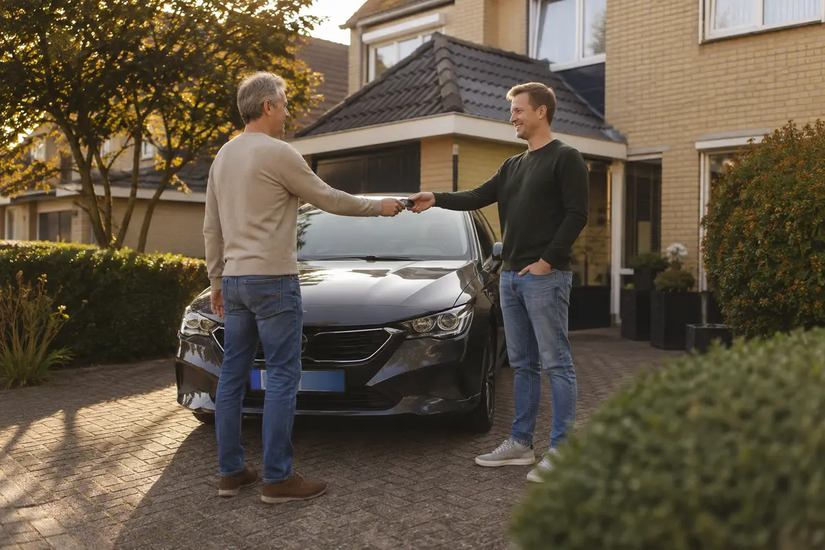 Veilige overdracht van een verkochte auto